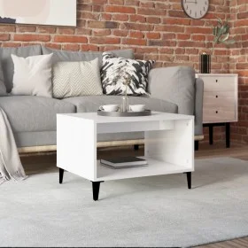 Plywood white glossy coffee table 60x50x40 cm by vidaXL, Coffee table - Ref: Foro24-812687, Price: 47,41 €, Discount: %