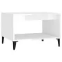 Mesa de centro madera contrachapada blanco brillo 60x50x40 cm de vidaXL, Mesas de centro - Ref: Foro24-812687, Precio: 47,41 ...