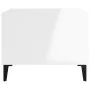 Mesa de centro madera contrachapada blanco brillo 60x50x40 cm de vidaXL, Mesas de centro - Ref: Foro24-812687, Precio: 47,41 ...