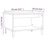 Mesa de centro madera contrachapada blanco brillo 60x50x40 cm de vidaXL, Mesas de centro - Ref: Foro24-812687, Precio: 47,41 ...