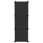 Estantería de cubos con 6 compartimentos negro PP de vidaXL, Zapateros y organizadores de calzado - Ref: Foro24-340548, Preci...
