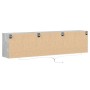 Mueble de TV de pared con LED gris hormigón 180x31x45 cm en Muebles TV | Comprar online en Foru.es