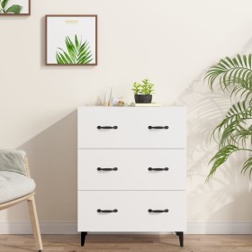 Aparador de madera de ingeniería blanco 69,5x34x90 cm de vidaXL, Aparadores - Ref: Foro24-812159, Precio: 94,20 €, Descuento: %