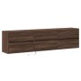 Mueble de TV de pared con LED marrón roble 180x31x45 cm en Muebles TV | Comprar online en Foru.es