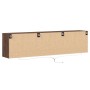 Mueble de TV de pared con LED marrón roble 180x31x45 cm en Muebles TV | Comprar online en Foru.es