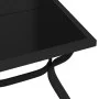 Mesa de jardín acero y vidrio negro 180x80x70 cm de vidaXL, Mesas de jardín - Ref: Foro24-318769, Precio: 188,60 €, Descuento: %