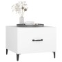 Mesa de centro con patas de metal blanco 50x50x40 cm de vidaXL, Mesas de centro - Ref: Foro24-812726, Precio: 39,10 €, Descue...