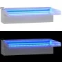 Fuente cascada con LED RGB acero inoxidable 30 cm de vidaXL, Fuentes y cascadas - Ref: Foro24-151408, Precio: 109,20 €, Descu...