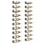 Botellero de pared para 10 botellas 2 unidades metal dorado de vidaXL, Botelleros - Ref: Foro24-340907, Precio: 117,04 €, Des...