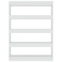 Estantería/divisor de espacios blanco brillante 100x30x135 cm de vidaXL, Librerías y estanterías - Ref: Foro24-811760, Precio...
