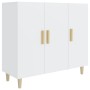 Aparador de madera de ingeniería blanco 90x34x80 cm de vidaXL, Aparadores - Ref: Foro24-812492, Precio: 114,61 €, Descuento: %