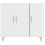 Aparador de madera de ingeniería blanco 90x34x80 cm de vidaXL, Aparadores - Ref: Foro24-812492, Precio: 114,61 €, Descuento: %