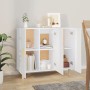 Aparador de madera de ingeniería blanco 90x34x80 cm de vidaXL, Aparadores - Ref: Foro24-812492, Precio: 114,61 €, Descuento: %