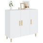 Aparador de madera de ingeniería blanco 90x34x80 cm de vidaXL, Aparadores - Ref: Foro24-812492, Precio: 114,61 €, Descuento: %