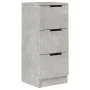 Aparador de madera contrachapada gris hormigón 30x30x70 cm de vidaXL, Aparadores - Ref: Foro24-811159, Precio: 45,45 €, Descu...