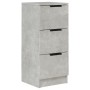 Aparador de madera contrachapada gris hormigón 30x30x70 cm de vidaXL, Aparadores - Ref: Foro24-811159, Precio: 46,05 €, Descu...