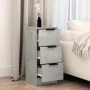 Aparador de madera contrachapada gris hormigón 30x30x70 cm de vidaXL, Aparadores - Ref: Foro24-811159, Precio: 45,45 €, Descu...