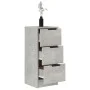 Aparador de madera contrachapada gris hormigón 30x30x70 cm de vidaXL, Aparadores - Ref: Foro24-811159, Precio: 45,45 €, Descu...
