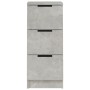 Aparador de madera contrachapada gris hormigón 30x30x70 cm de vidaXL, Aparadores - Ref: Foro24-811159, Precio: 46,05 €, Descu...