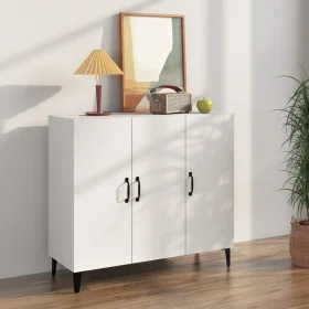 Aparador de madera de ingeniería blanco 90x34x80 cm de vidaXL, Aparadores - Ref: Foro24-812501, Precio: 93,18 €, Descuento: %