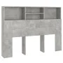 Mueble cabecero gris hormigón 140x19x103,5 cm de vidaXL, Cabeceros y pies de cama - Ref: Foro24-811866, Precio: 60,58 €, Desc...