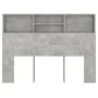 Mueble cabecero gris hormigón 140x19x103,5 cm de vidaXL, Cabeceros y pies de cama - Ref: Foro24-811866, Precio: 60,58 €, Desc...