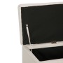 Banco con espacio de almacenaje 116 cm poliéster color crema en Bancos para recibidores y almacenamiento | Comprar online en For