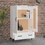 Aparador de madera contrachapada blanco brillante 70x31x115cm de vidaXL, Aparadores - Ref: Foro24-812579, Precio: 91,22 €, De...