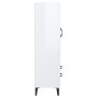 Aparador de madera contrachapada blanco brillante 70x31x115cm de vidaXL, Aparadores - Ref: Foro24-812579, Precio: 91,22 €, De...