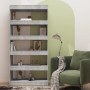 Estantería/divisor madera ingeniería gris hormigón 80x30x166 cm de vidaXL, Librerías y estanterías - Ref: Foro24-811722, Prec...