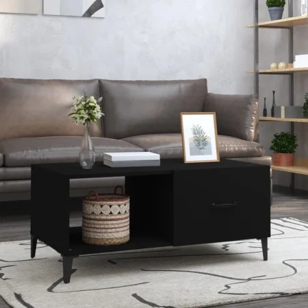 Mesa de centro madera contrachapada negro 90x50x40 cm de vidaXL, Mesas de centro - Ref: Foro24-812664, Precio: 63,83 €, Descu...
