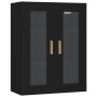 Armario de pared colgante negro 69,5x34x90 cm de vidaXL, Aparadores - Ref: Foro24-812277, Precio: 75,84 €, Descuento: %