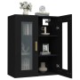 Armario de pared colgante negro 69,5x34x90 cm de vidaXL, Aparadores - Ref: Foro24-812277, Precio: 75,84 €, Descuento: %