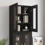 Armario de pared colgante negro 69,5x34x90 cm de vidaXL, Aparadores - Ref: Foro24-812277, Precio: 75,84 €, Descuento: %