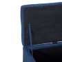 Banco con espacio de almacenaje 116 cm poliéster azul en Bancos para recibidores y almacenamiento | Comprar online en Foru.es