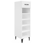 Mueble zapatero madera contrachapada blanco brillo 30x35x105 cm de vidaXL, Zapateros y organizadores de calzado - Ref: Foro24...