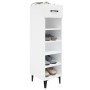 Mueble zapatero madera contrachapada blanco brillo 30x35x105 cm de vidaXL, Zapateros y organizadores de calzado - Ref: Foro24...