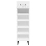 Mueble zapatero madera contrachapada blanco brillo 30x35x105 cm de vidaXL, Zapateros y organizadores de calzado - Ref: Foro24...