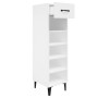 Mueble zapatero madera contrachapada blanco brillo 30x35x105 cm de vidaXL, Zapateros y organizadores de calzado - Ref: Foro24...