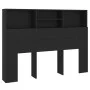 Mueble cabecero negro 140x19x103,5 cm de vidaXL, Cabeceros y pies de cama - Ref: Foro24-811863, Precio: 70,70 €, Descuento: %
