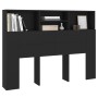 Mueble cabecero negro 140x19x103,5 cm de vidaXL, Cabeceros y pies de cama - Ref: Foro24-811863, Precio: 74,90 €, Descuento: %