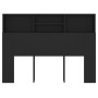 Mueble cabecero negro 140x19x103,5 cm de vidaXL, Cabeceros y pies de cama - Ref: Foro24-811863, Precio: 74,90 €, Descuento: %