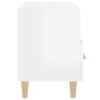 Mueble de TV madera contrachapada blanco brillo 80x36x50 cm de vidaXL, Muebles TV - Ref: Foro24-812588, Precio: 68,24 €, Desc...