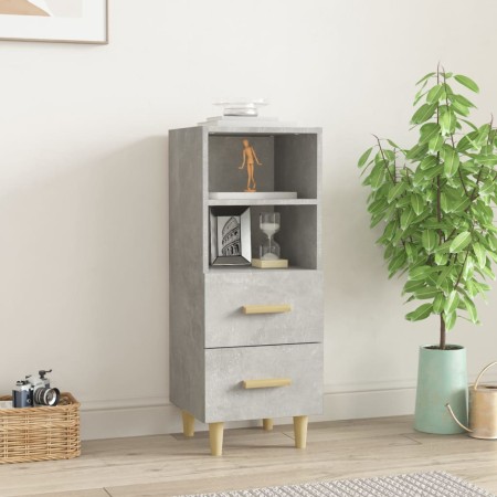 Aparador de madera contrachapada gris hormigón 34,5x34x90 cm de vidaXL, Aparadores - Ref: Foro24-812361, Precio: 57,54 €, Des...
