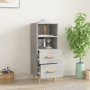 Aparador de madera contrachapada gris hormigón 34,5x34x90 cm de vidaXL, Aparadores - Ref: Foro24-812361, Precio: 57,54 €, Des...