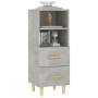 Aparador de madera contrachapada gris hormigón 34,5x34x90 cm de vidaXL, Aparadores - Ref: Foro24-812361, Precio: 57,54 €, Des...
