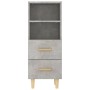 Aparador de madera contrachapada gris hormigón 34,5x34x90 cm de vidaXL, Aparadores - Ref: Foro24-812361, Precio: 57,54 €, Des...