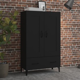 Aparador de madera de ingeniería negro 70x31x115 cm de vidaXL, Aparadores - Ref: Foro24-812574, Precio: 100,19 €, Descuento: %