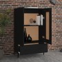 Aparador de madera de ingeniería negro 70x31x115 cm de vidaXL, Aparadores - Ref: Foro24-812574, Precio: 100,19 €, Descuento: %