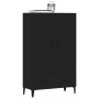 Aparador de madera de ingeniería negro 70x31x115 cm de vidaXL, Aparadores - Ref: Foro24-812574, Precio: 100,19 €, Descuento: %